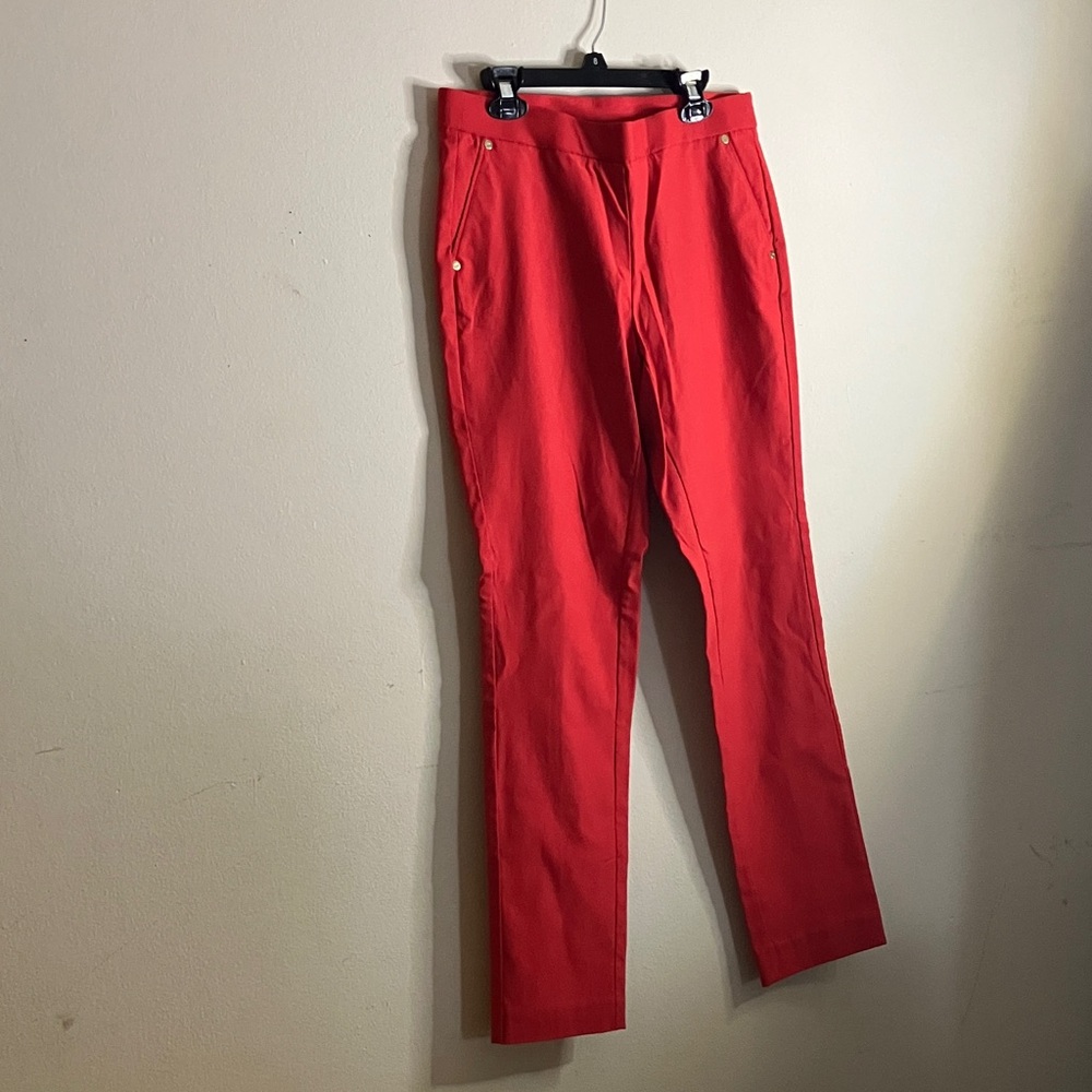 Anne Klein Women’s Bold Red nylon pant